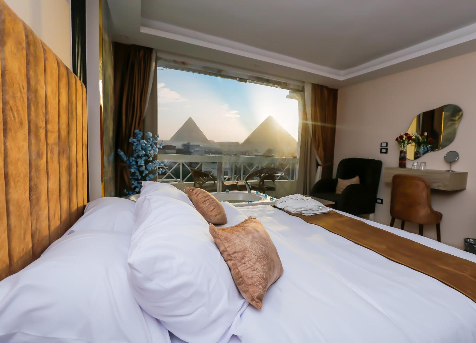 Horizon Pyramid View Inn Kafrat al Jabal Exterior foto