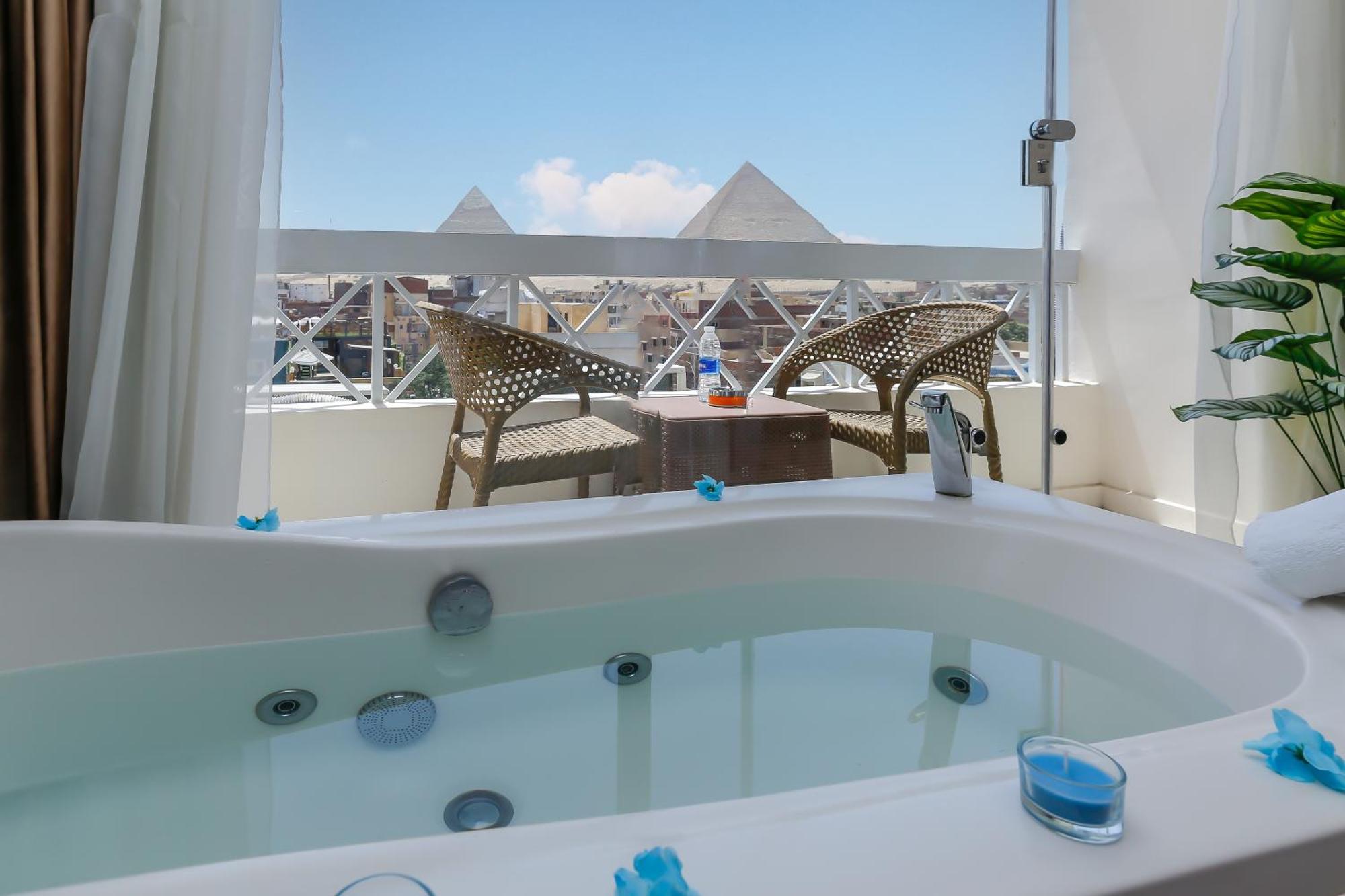 Horizon Pyramid View Inn Kafrat al Jabal Exterior foto